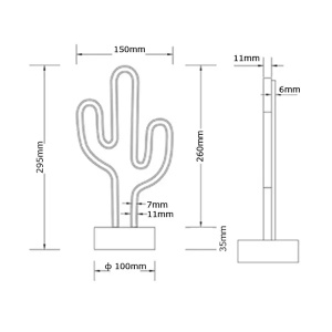Led stona lampa Cactus 1,5W Trio Lighting R55220101 - Img 3