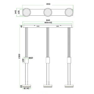 Led visilica Franklin 27W 3000K Trio Lighting 326510342 - Img 3
