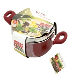 Lorme Classic keramička šerpa sa poklopcem 3l / 24cm 12058
