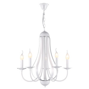 Luster Amanda 5xE14 beli Elmark 955AMANDA5/WH