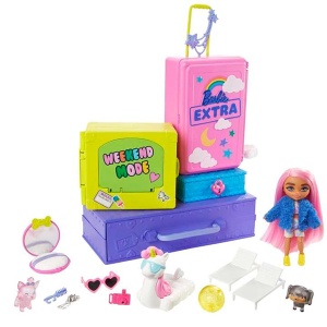 Lutka Barbie Extra set mini party Mattel 53367 - Img 2