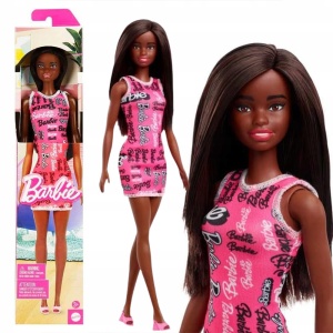 Lutka Barbie u roze logo haljini 1043932
