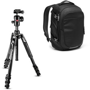 Manfrotto Tripod SET MKBFRLA4BK-BDL Befree adv alu with adv Backpack