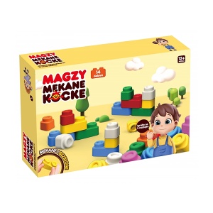 Mekane kocke za bebe 14kom Magzy 55789