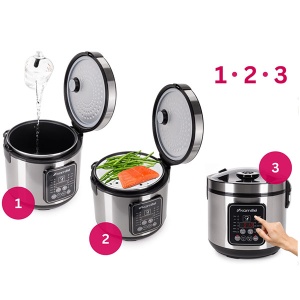 Multikuker 5 l inox Kamille 6831 - Img 4