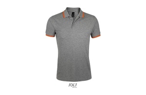 Muška polo majica sa kratkim rukavima grey melange Pasadena Men M 300.577.74.M