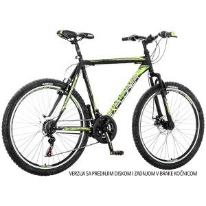 Muški bicikl Classic 26/22 inča crno zeleno beli Explorer CLA263AMD1