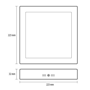 Nadgradna panel lampa 18W dnevno svetlo LED Prosto LNPS-P18/W - Img 2
