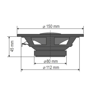 Nepromočivi ugradni zvučnici 130mm 50W crni Sal MRPX2130BK - Img 2