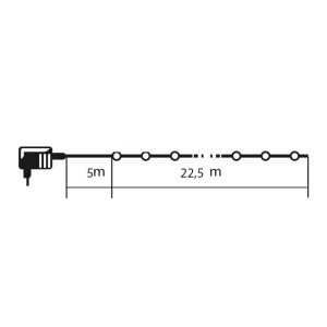 Novogodišnja LED sijalica za jelku 200cm-300cm 1000L Toplo bela Lumineo Compact 495354 - Img 2