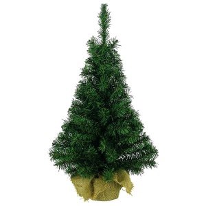 Novogodišnja Mini jelka sa busenom u juti 90cm 683357