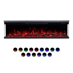 Pametni električni kamin panorama Prosto 1800W ugradni/nazidni/samostojeći multikolor 1270x410x290cm - Img 2