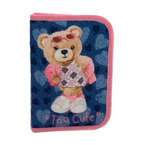 Pernica Prazna 1 Zip P1Ze2511 Too Cute 21,5x14,5x4cm plava roze