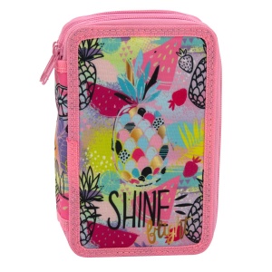 Pernica Prazna 3 Zipa P3Ze2536 Shine&Light 13x19,5x4,5cm roze