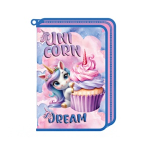 Pernica Puna 1 Zip Octopus P1Zp2612F Unicorn Dream 13x19x3cm plava roze
