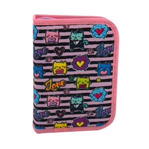 Pernica Puna 1 Zip P1Zp2549 Love Cut 13x19x3cm roze