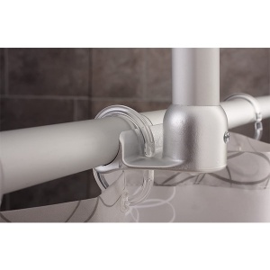 Plafonska podrška za ugaonu šipku 55cm hrom Ridder 59600 - Img 3