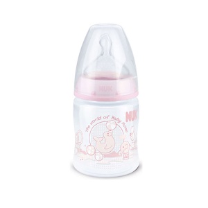 Plastična Flašica 150ml silikon S1 M Nuk First Choice+ Rose / 743500