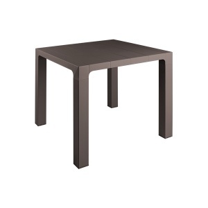 Plastični sto Orfeo 80x80cm tamno moka 63189