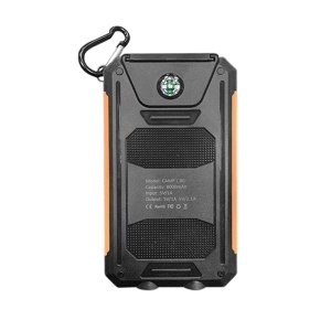 PowerBank baterija/punjač 8000 mAh solarni Xwave Camp-L80black/orange - Img 2