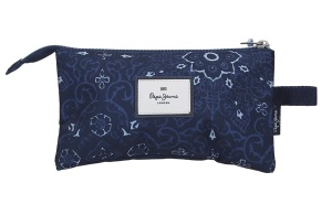 Prazna pernica sa 3 pregrade Lenay teget Pepe Jeans 61.243.42 - Img 3