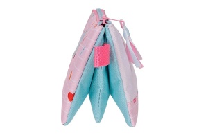 Prazna pernica sa sa 3 pregrade Disney Happy To Be Me 22x12x5cm roze - Img 2
