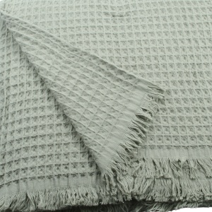 Prekrivač Soft Vafel 220x240 svetlo zelena 024557