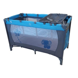 Prenosivi krevetac Baby Bear Origin 2 Nivoa Sivo-Plava 8069BV2