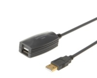 Produžni USB kabl E-Green USB A na A M/Ž 5m sa pojačivačem crni