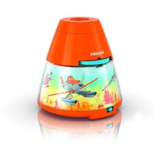 Projektor i stona lampa Planes narandžasta Philips 71769/53/16