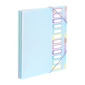 PVC Organiser sa 12 pregrada i gumicom Rainbow Pastel - Img 3