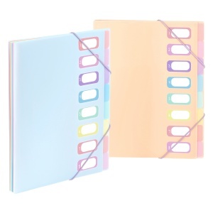 PVC Organiser sa 8 pregrada i gumicom Rainbow Pastel