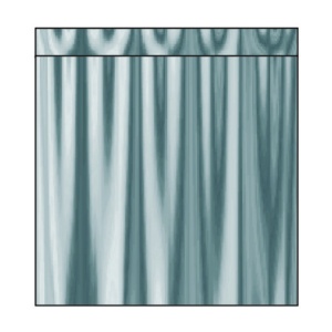 PVC Zavesa za kadu bela 140 x 200 cm 1401