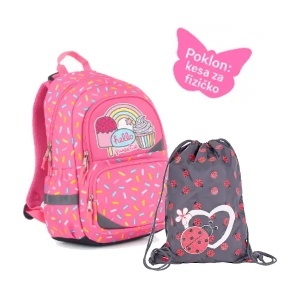 Ranac Anatomic Hello Sweetie Pulse 122297 +Torba za fizičko Lady Bug 120668