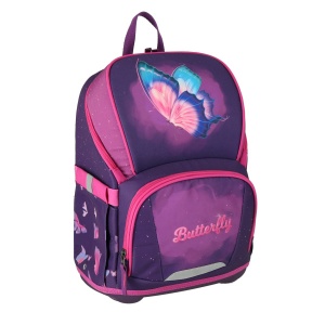 Ranac Spirit Air Light Butterfly 24 29x15x40cm ljubičasta