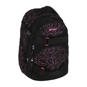 Ranac Spirit Vinero Fresh 11/24 48x31x26cm crna fluo roze