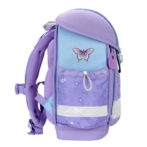 Ranac za školu Belmil Classy 403-13 Purple blue butterfly 32x19x36cm - Img 2