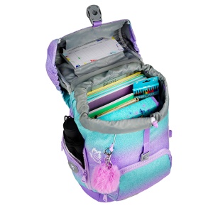Ranac za školu Belmil Comfy Plus 405-73/P Serenity 27x19x36cm tirkiz ljubičasta leptir - Img 6