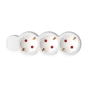 Razvodnik sa 3 mesta 3m 1.5 mm2 Home NV3-3/WH/1,5