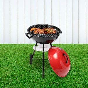 Roštilj na drveni ugalj sa poklopcem pokretni BBQ886 - Img 3
