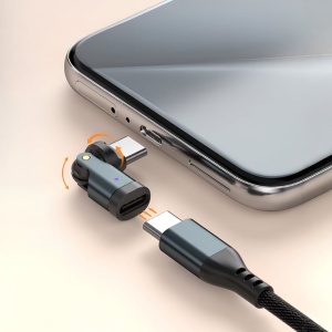 Rotirajuci USB-C adapter, PD240W, 480Gbps UAD/C-C-540 - Img 2
