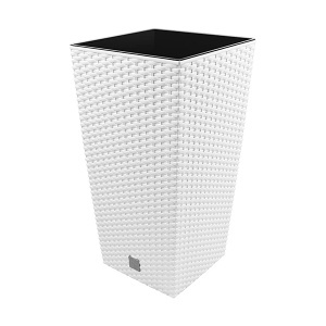 Saksija Rato Square 29x29x55cm Bela Prosperplast PR DRTS300-S449