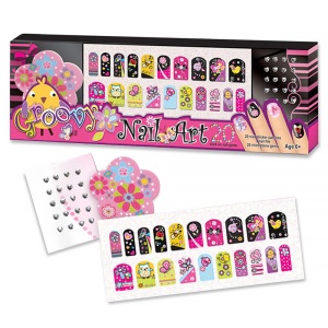 Set 20 stikera za nokte sa dodacima glow 1043825