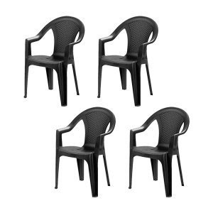 Set baštenskih stolica 4 kom plastične Ischia Ipae ProGarden 035456-669512