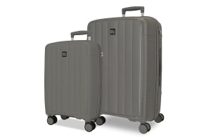 Set kofera 2/1 Roll Road Acadia ABS 55/65cm siva