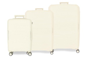Set kofera 3/1 PP bela Movom 53.294.25