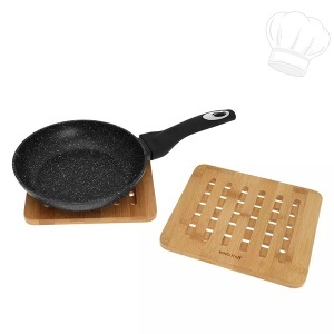 Set kvadratnih podmetača od bambusa Kinghoff KH1216 - Img 3