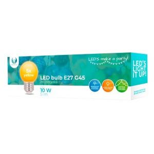 Set led sijalica E27 žute 5kom RTV003600 - Img 3