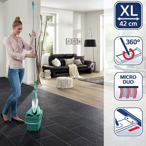 Set za čišćenje Combi XL kanta 12 l+brisač+ gratis krpa za mop Leifheit LF 55360 - Img 3