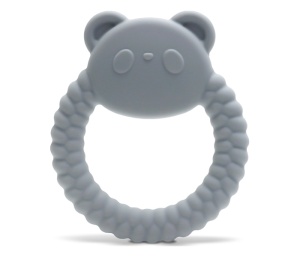 Silikonska Glodalica za Bebe Panda Siva Lorelli Natural 10210870003